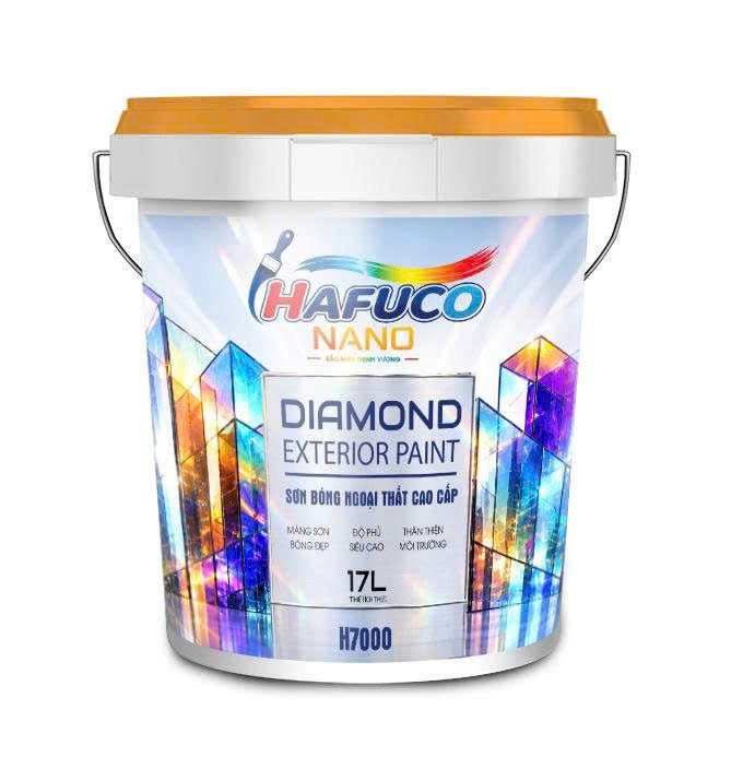 Sơn bóng ngoại thất cao cấp Hafuco Nano Diamond H7000