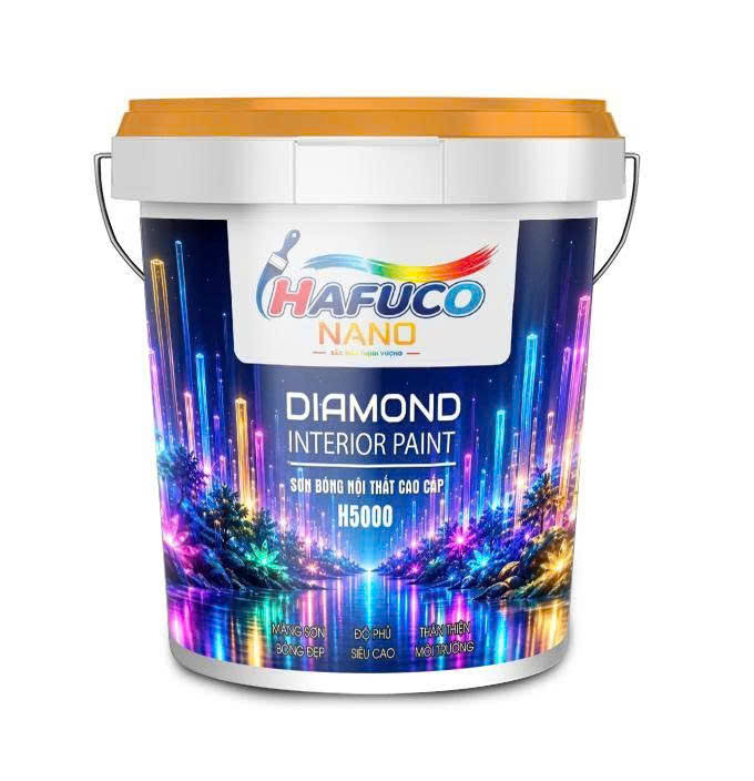 Sơn bóng nội thất cao cấp Hafuco Nano Diamond H5000