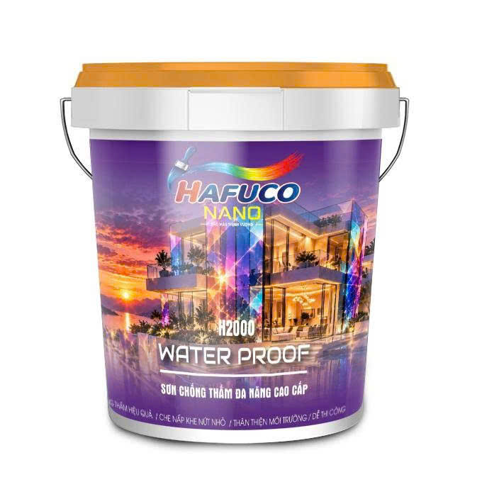 Sơn chống thấm đa năng cao cấp Hafuco Nano Water Proof H2000