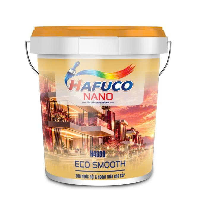 Sơn nước nội và ngoại thất cao cấp Hafuco Nano Eco Smooth H4000